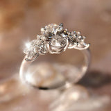 Oval Anna's Dream Engagement Ring, Oval Brilliant With Marquise