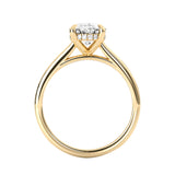Ivy Oval Hidden Halo Engagement Ring, Moissanite/Lab Grown Diamond