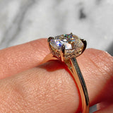 Ivy Engagement Ring, Solitaire With Hidden Halo