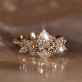 Pear Anna's Dream Engagement Ring, Pear With Marquise