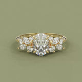 Oval Anna's Dream Engagement Ring, Oval Brilliant With Marquise