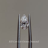 Laura Pear Cut Hidden Halo Engagement Ring, Moissanite/Lab Grown Diamond