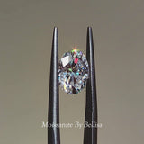 Jasper Oval Solitaire Engagement Ring, Moissanite/Lab Grown Diamond