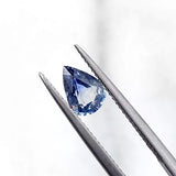 Pear Cut Natural Dusty Blue Sapphire 1.4ct 8.13x5.82x3.81MM
