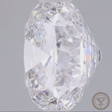 Peninsula Cushion Cut Hidden Halo Engagement Ring, Moissanite/Lab Grown Diamond