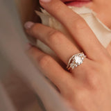 Radiant Anna's Dream Engagement Ring, Radiant Cut With Marquise