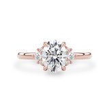 Banff Oval Solitaire Engagement Ring, Oval with Round Brilliant