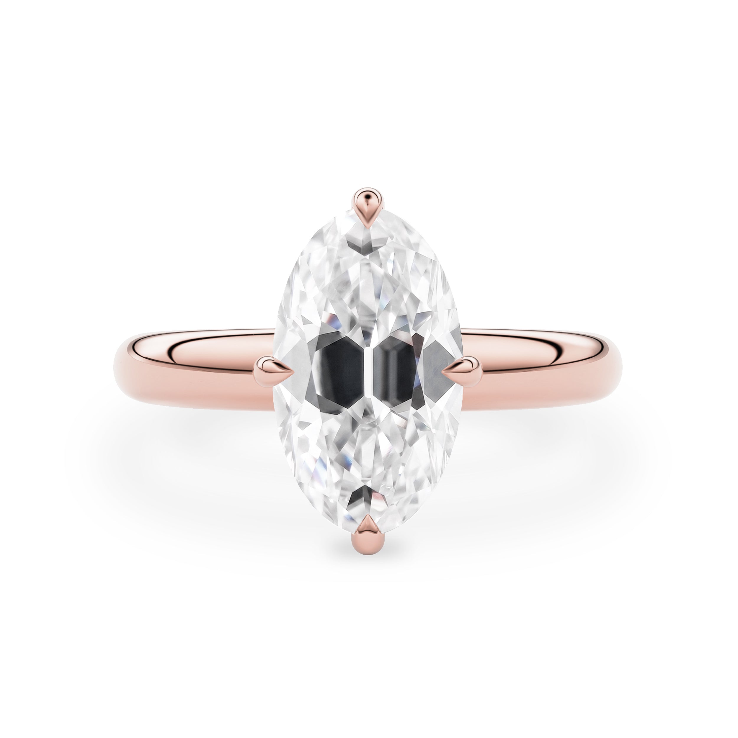 Eleanor Moval Moissanite Solitaire Engagement Ring