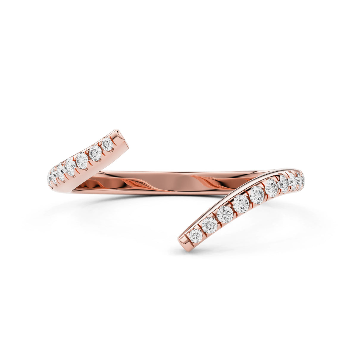 Selene Pavé Open Wrap Wedding Band