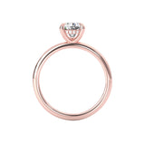 Laura Pear Cut Hidden Halo Engagement Ring, High Set