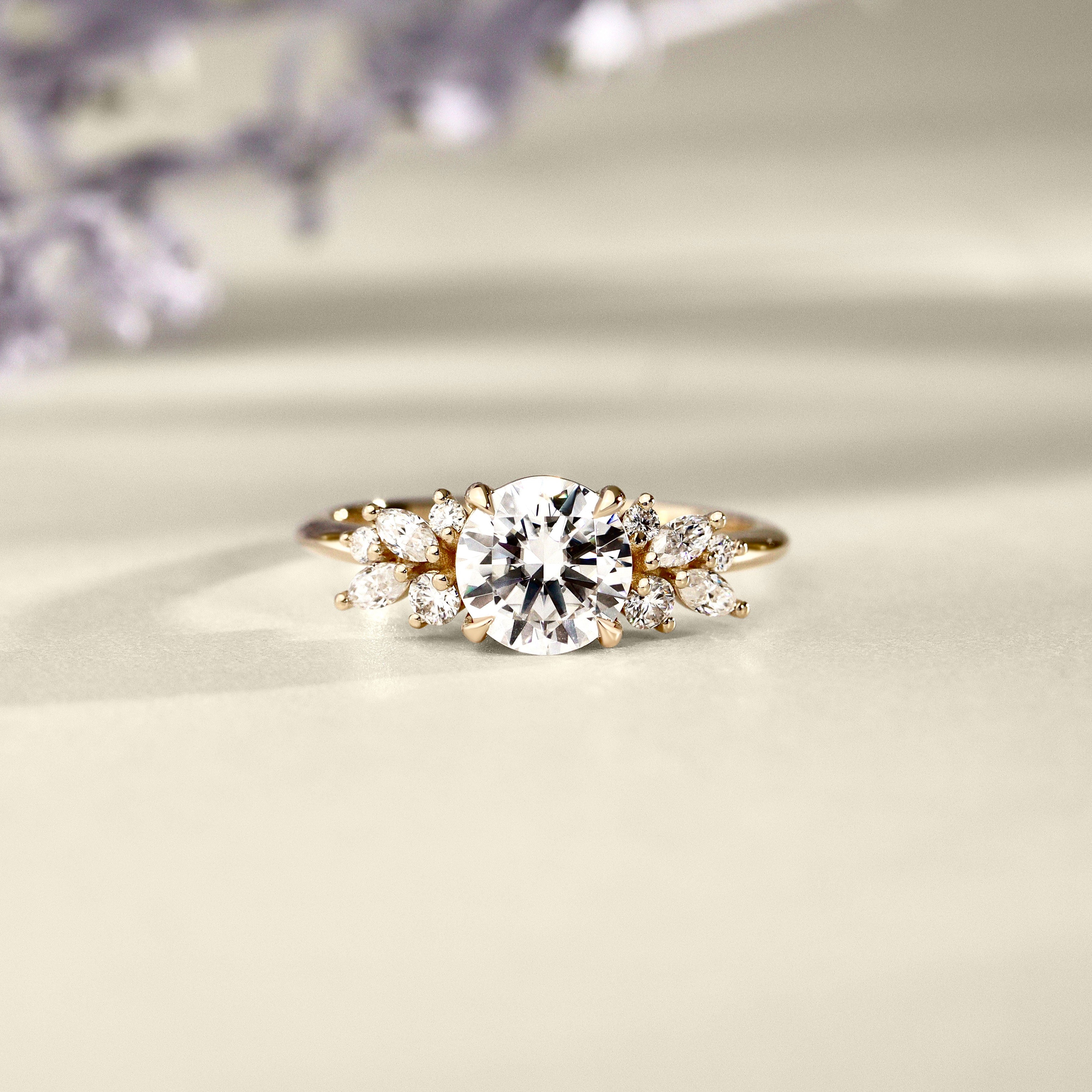 Customize - Round Anna's Dream Engagement Ring, w/ Comfort Fit Euro Shank