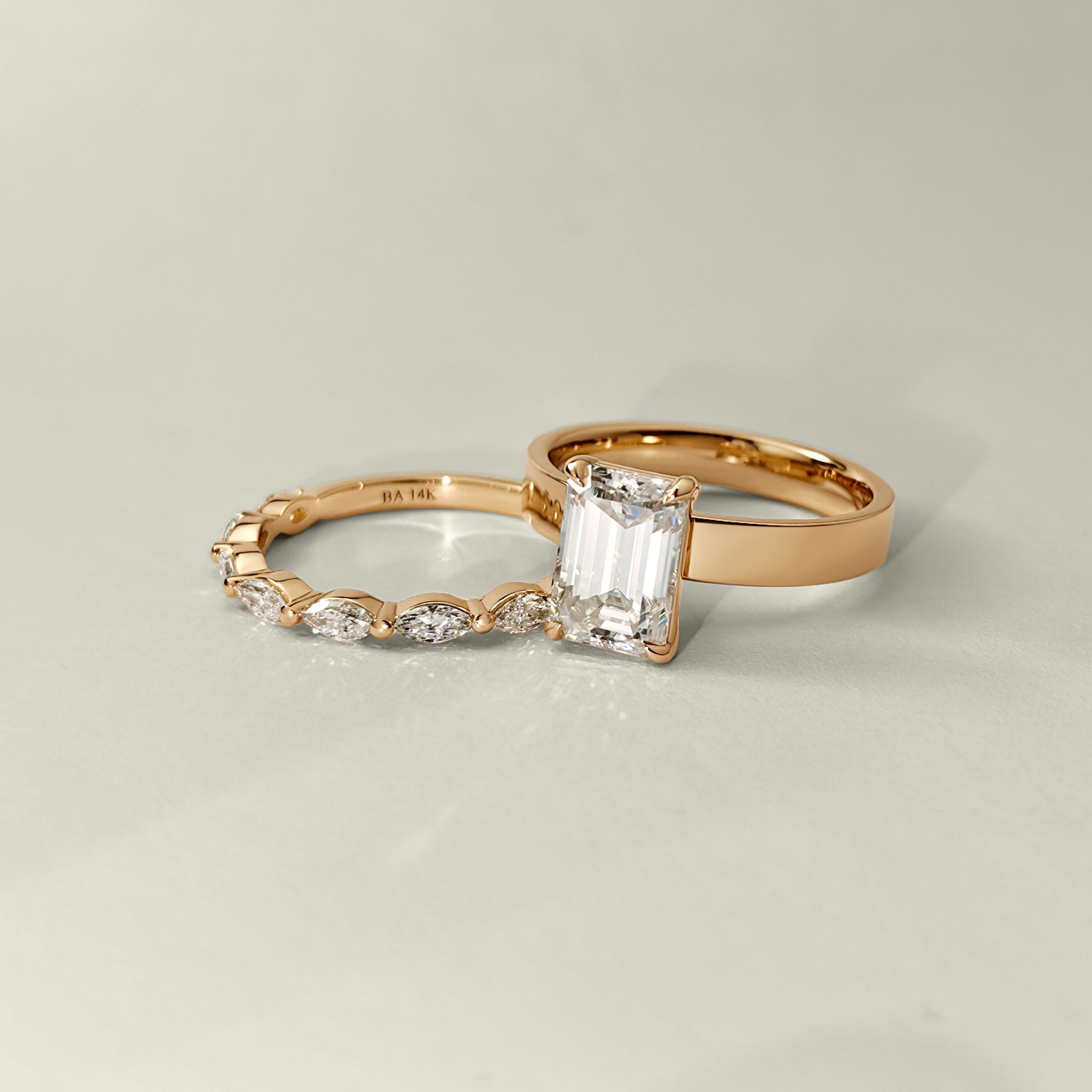 Sylvie Marquise Band Half Eternity Ring