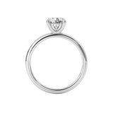 Laura Pear Cut Hidden Halo Engagement Ring, High Set