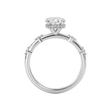 Audrey Round Hidden Halo Engagement Ring, High Set