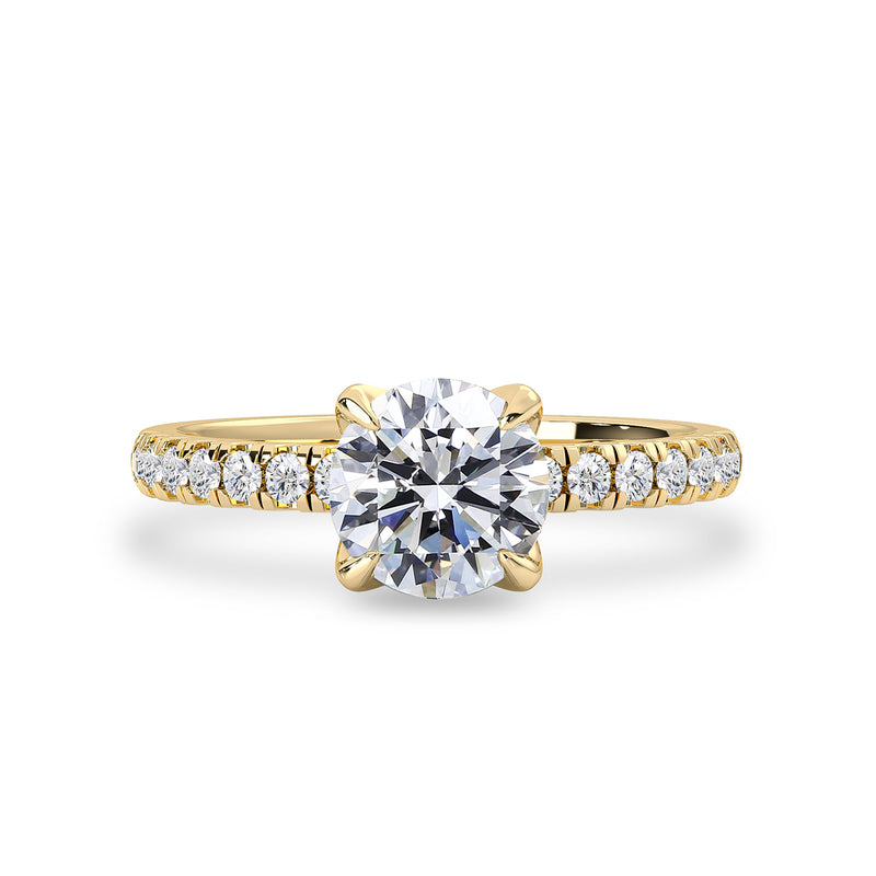 True Promise Engagement Ring No. 3, 1ct Round Brilliant With Accent