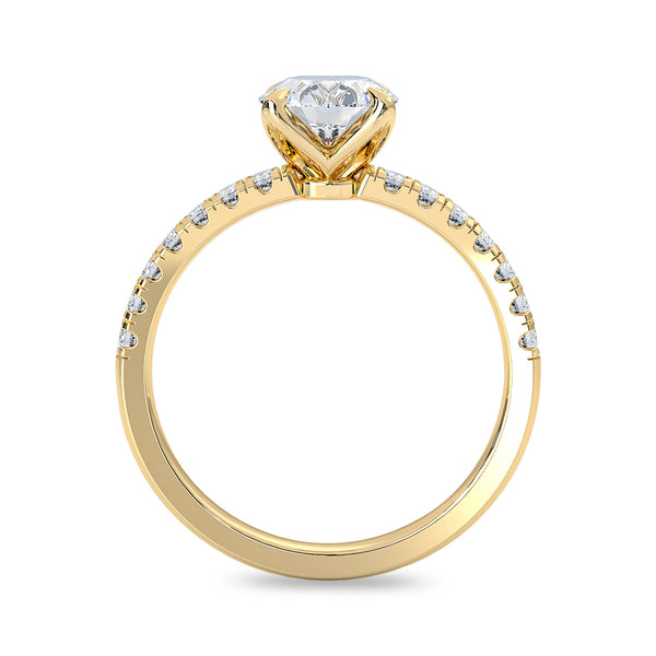 True Promise Engagement Ring No. 3, 1ct Round Brilliant With Accent