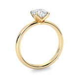 Purity 1ct Round Solitaire Petal Engagement Ring