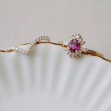 pink sapphire halo ring canada