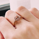 Sweet Soul Pink Tourmaline Halo Engagement Ring