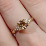 The Gracious Dream Peach Morganite Engagement Ring