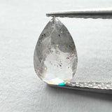 Salt and Pepper Diamond 1.08ct Pear Rosecut 8.10x5.35x2.81mm SP1436