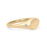 The Sparkle Star Signet Ring, Natural Diamond