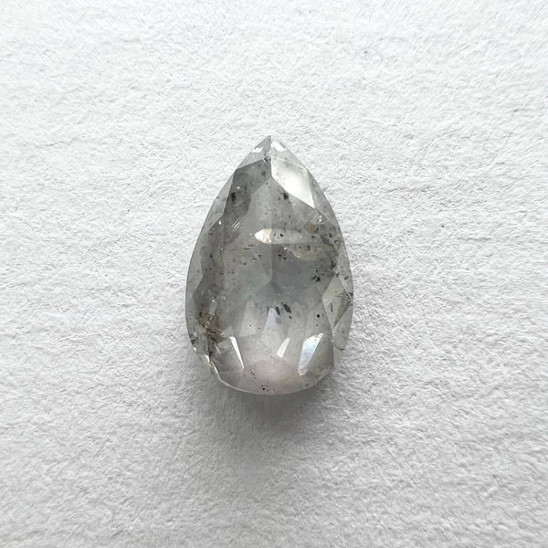 Salt and Pepper Diamond 1.08ct Pear Rosecut 8.10x5.35x2.81mm SP1436