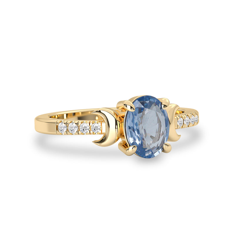 magic inspired blue sapphire engagement ring