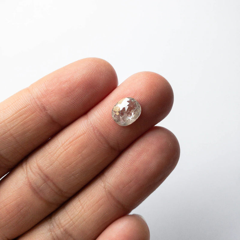 Salt and Pepper Diamond 1.67ct 8.93x7.54x3.00mm Cushion Rosecut IC30-144