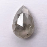 Grey Salt and Pepper Diamond 2.84ct 11.95x8.05x3.65mm Pear Rosecut SP1856