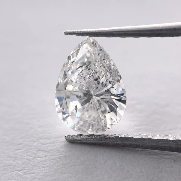 White Diamond 1.18ct 8.36x6.38x3.88mm Pear Brilliant RR3295