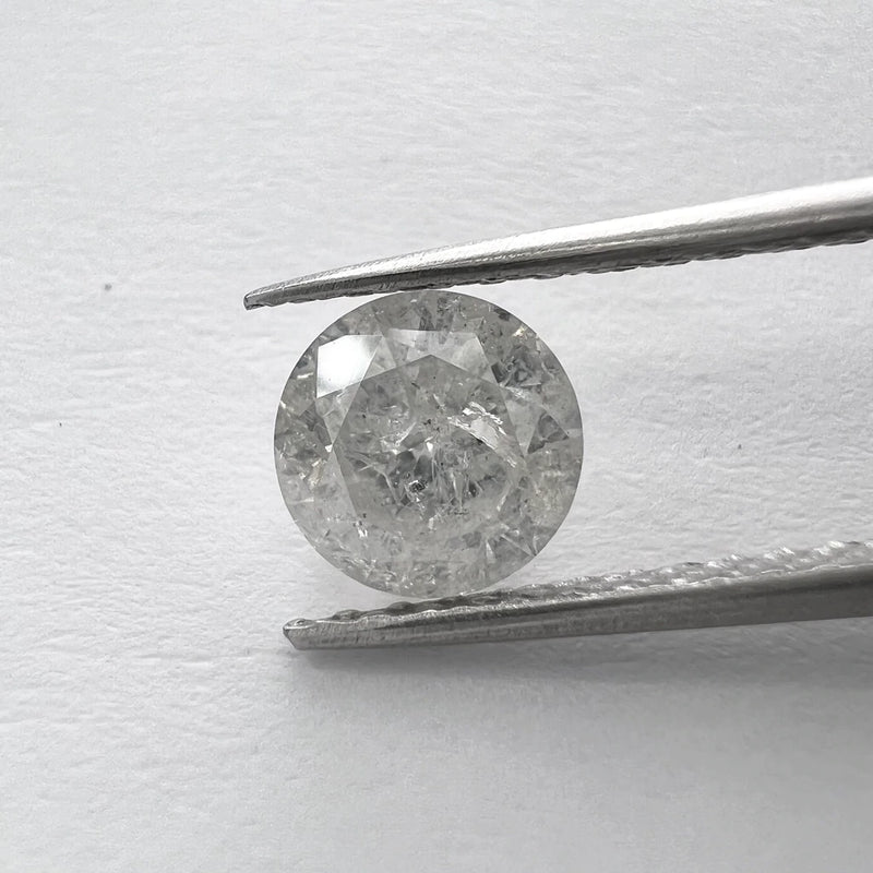 Salt and Pepper Diamond 0.95ct Round Brilliant 6.20x6.20x3.72mm SP1409