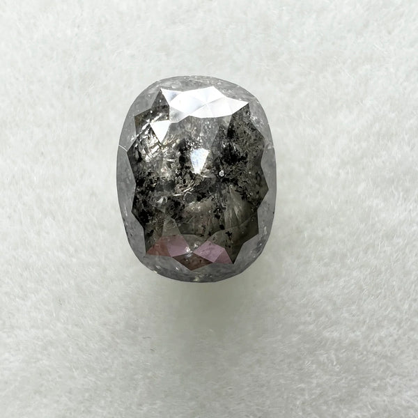 Salt and Pepper Diamond 1.44ct Oval Rosecut 7.03x5.40x3.68mm SP1455