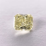 Fancy Yellow Diamond 0.72ct 5.43x4.69x2.96mm Radiant Cut F-058