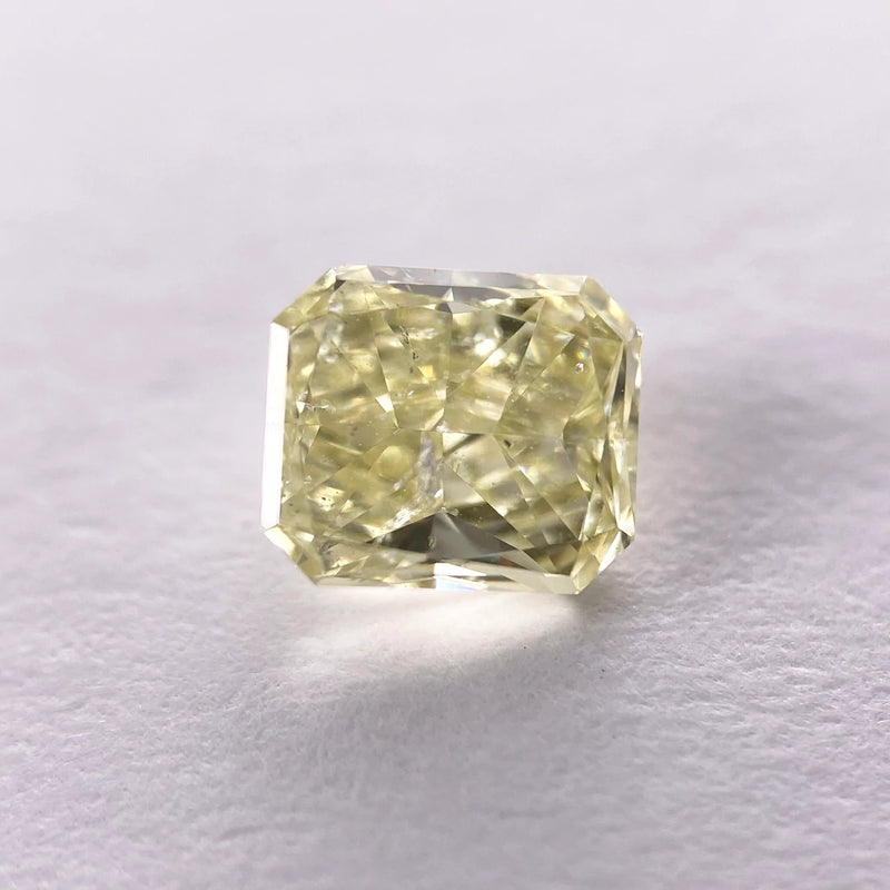Fancy Yellow Diamond 0.72ct 5.43x4.69x2.96mm Radiant Cut F-058