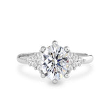 Emma Engagement Ring No.2, Oval With Round Brilliant