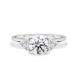 The Gracious Dream Engagement Ring, 1ct Round Brilliant With Accent