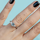 aquamarine three stone engagement rings canada