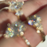 Aphrodite's Tear Engagement Ring, Pear Moissanite & Natural Diamond