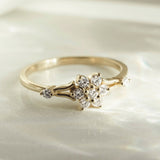 The Flower Natural Diamond Cluster Ring