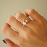 The Quiet Promise Statement Ring, Natural Diamond