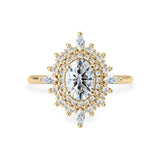 moissanite oval double halo ring