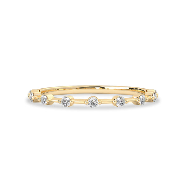 Floating Star Eternity Ring, Natural Diamonds