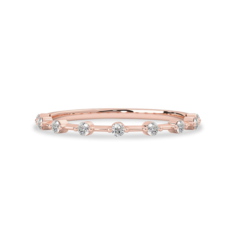 Floating Star Eternity Ring, Natural Diamonds