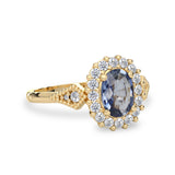 sapphire halo rings with diamond star