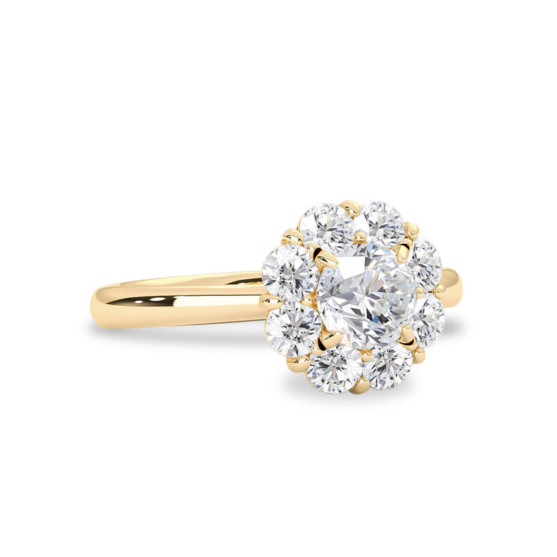 moissanite halo engagement rings canada