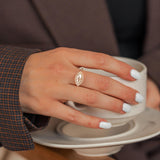 Venus Love Engagement Ring, 1.5ct Marquise Cut Moissanite