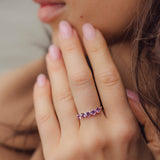 Princess Aurora Ring, Natural Pink Sapphire