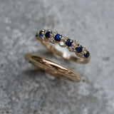 Sapphire Hemera Eternity Ring, Natural Sapphire & Diamond